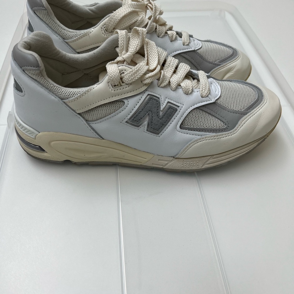 Aime Leon Dore Gray and Cream Sneakers